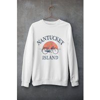 Nantucket Island Sweatshirt Beach Souvenir Crewneck Pullover | Etsy (US)