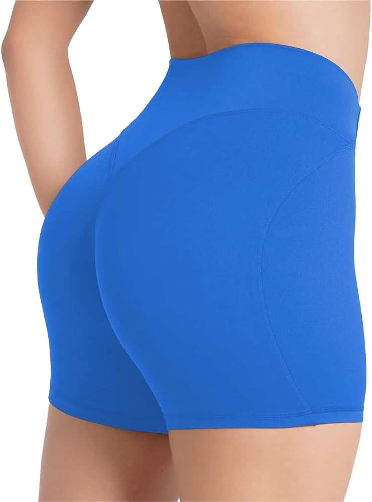 Sunzel No Front Seam High Waist Gym Shorts for Women, Squat Proof Biker Shorts with Tummy Control... | Amazon (US)