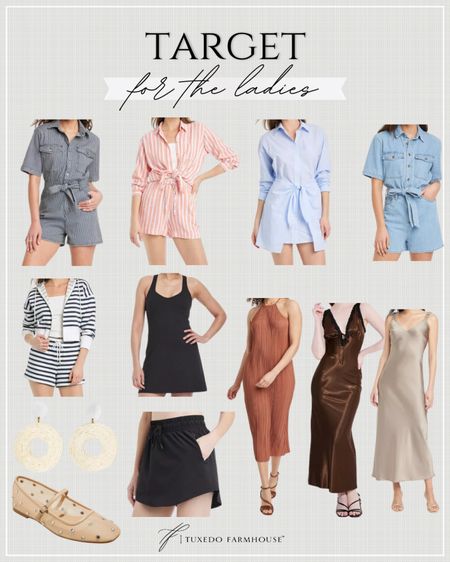 Target - For the Ladies

Super cute clothes built for some fun in the sun!  These are trending to sell out quick!

Seasonal, summer, summer outfits, trendy, cute, fashion, denim, linen, sport, tennis, pickleball

#LTKStyleTip #LTKFindsUnder50 #LTKActive