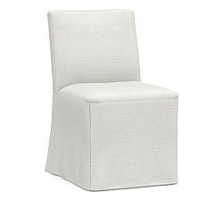 Open Box: Classic Long Dining Side Chair Replacement Slipcovers | Pottery Barn (US)