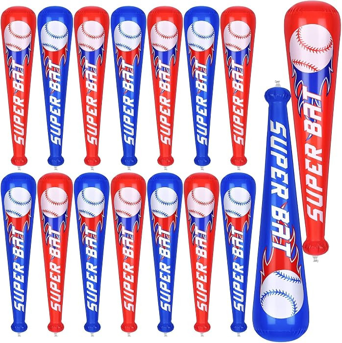 durony 18 Pieces Baseball Bat Inflates 22 Inch Inflatable Baseball Inflates, Baseball Party Suppl... | Amazon (US)