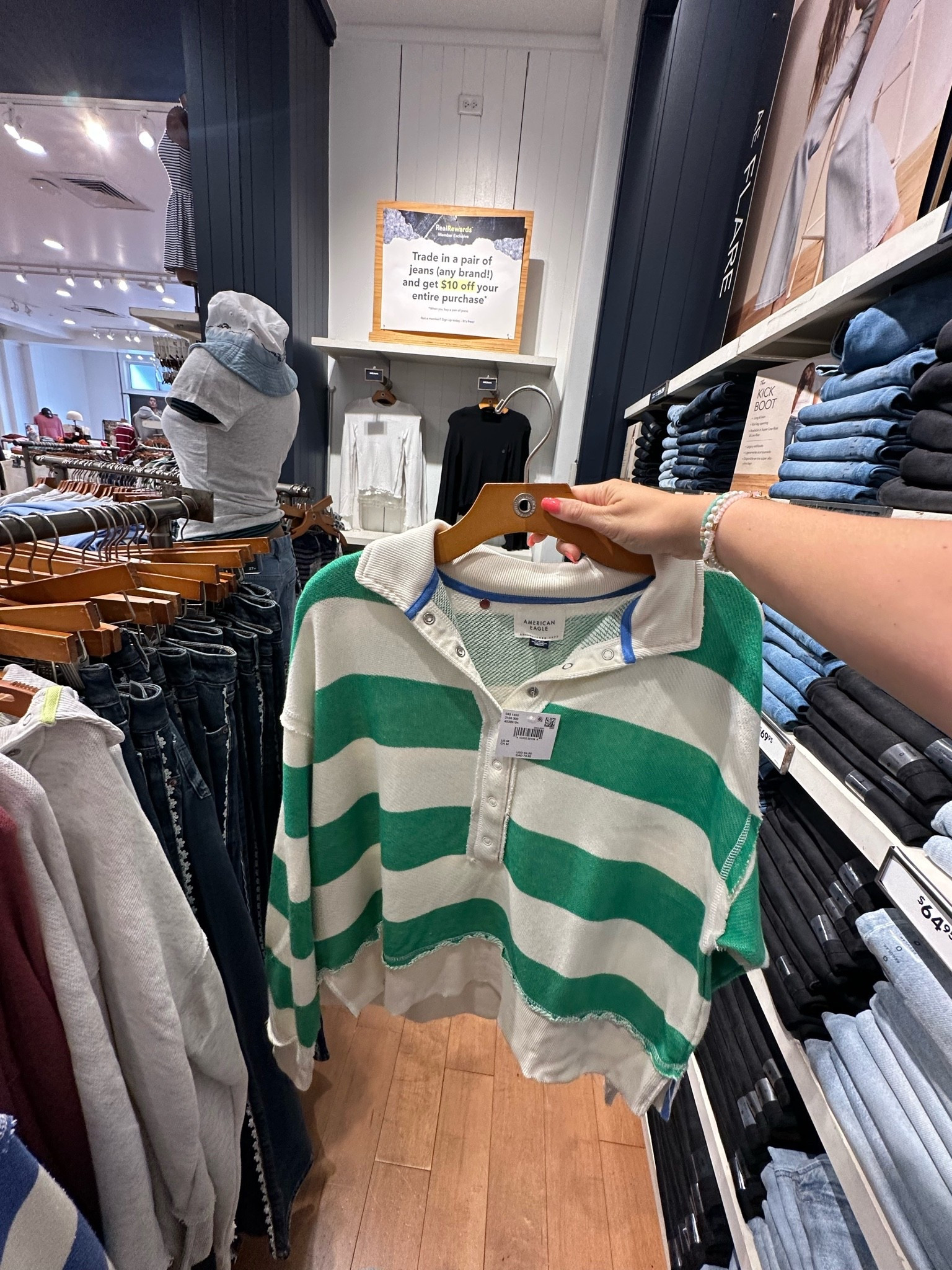 Love this green & white striped rugby from American Eagle! It’s 60% off & is still in stock in sizes XL & XXL! Comes in other colors & is only $24!

#LTKMidsize #LTKPlusSize #LTKSaleAlert