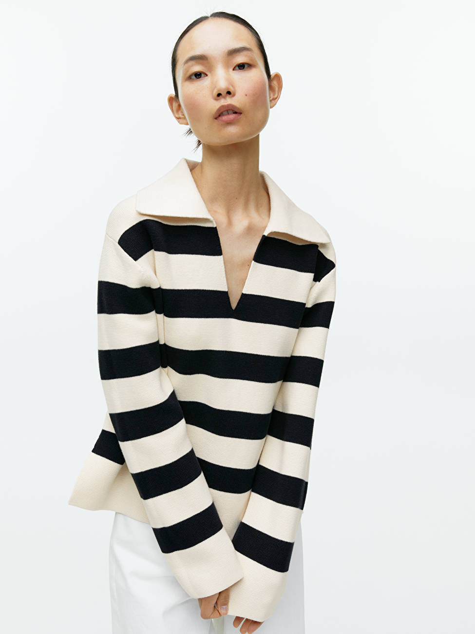 Pull rayé en coton | ARKET (US&UK)
