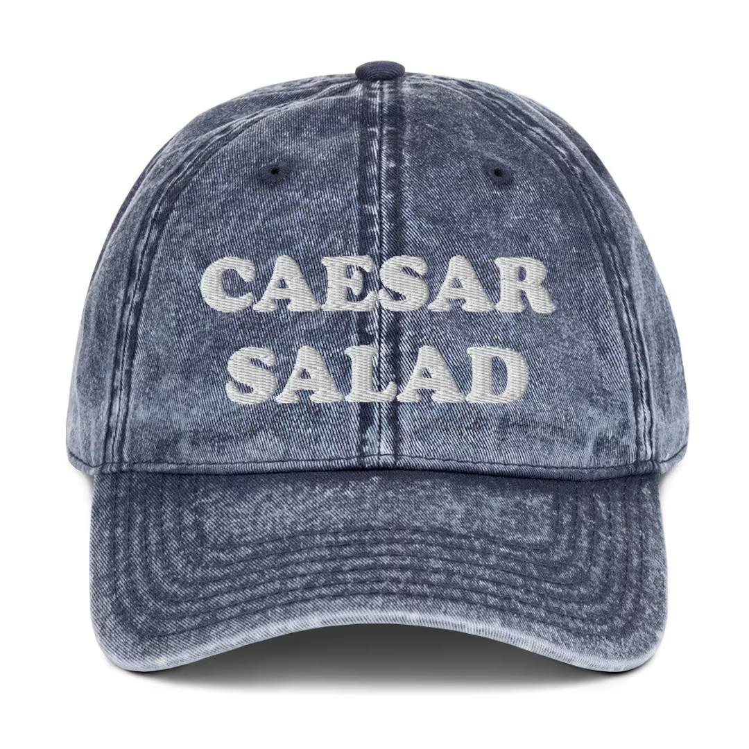 Caesar Salad Vintage Dad Hat, Funny Food Hat, Caesar Salad Lover, Weird Hat, Funny Gift for Foodi... | Etsy (US)