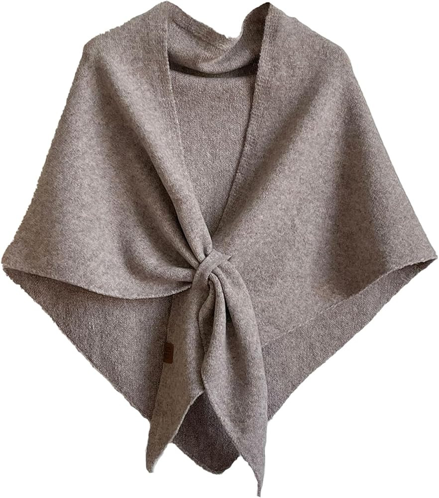 Shawl Wraps for Women,Pashmina Wraps for Women,Wrap Cardigan Cape Wool Cashmere Shoulder Top Swea... | Amazon (US)