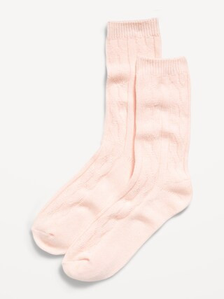Cable Knit Crew Socks for Women | Old Navy (US)