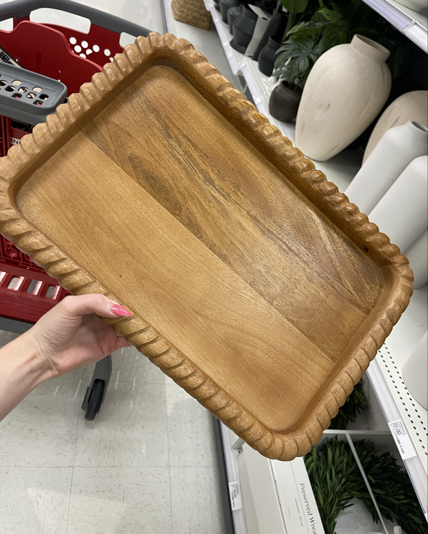 Threshold Wood Tray

Big wood tray, target wood tray, big target tray, McGee and Co tray, hearth and hand tray, medium wash wood tray, Threshold Wood Tray, Target wood tray, large wood serving tray, oversized decorative tray, medium tone wood tray, warm wood decor, coffee table tray styling, ottoman tray decor, kitchen counter tray, dining table centerpiece tray, entryway catch all tray, decorative serving tray, hosting essentials tray, entertaining must haves, modern farmhouse decor, organic modern home, rustic modern decor, neutral home aesthetic, warm neutral decor, layered home styling, elevated everyday decor, designer home look for less, high end decor dupe, McGee & Co inspired tray, Hearth and Hand style tray, Studio McGee aesthetic, Target home finds, Target decor finds, Target new home arrivals, viral Target home, trending home decor 2026, home styling inspo, shelf styling ideas, coffee table decor ideas, cozy living room decor, kitchen styling ideas, open shelving decor, apartment decor finds, small space styling, timeless home pieces, southern home decor, Texas home style, Fort Worth home, Dallas home, Morgan Grace Howe

#LTKHome #LTKSeasonal #LTKdayinmylife