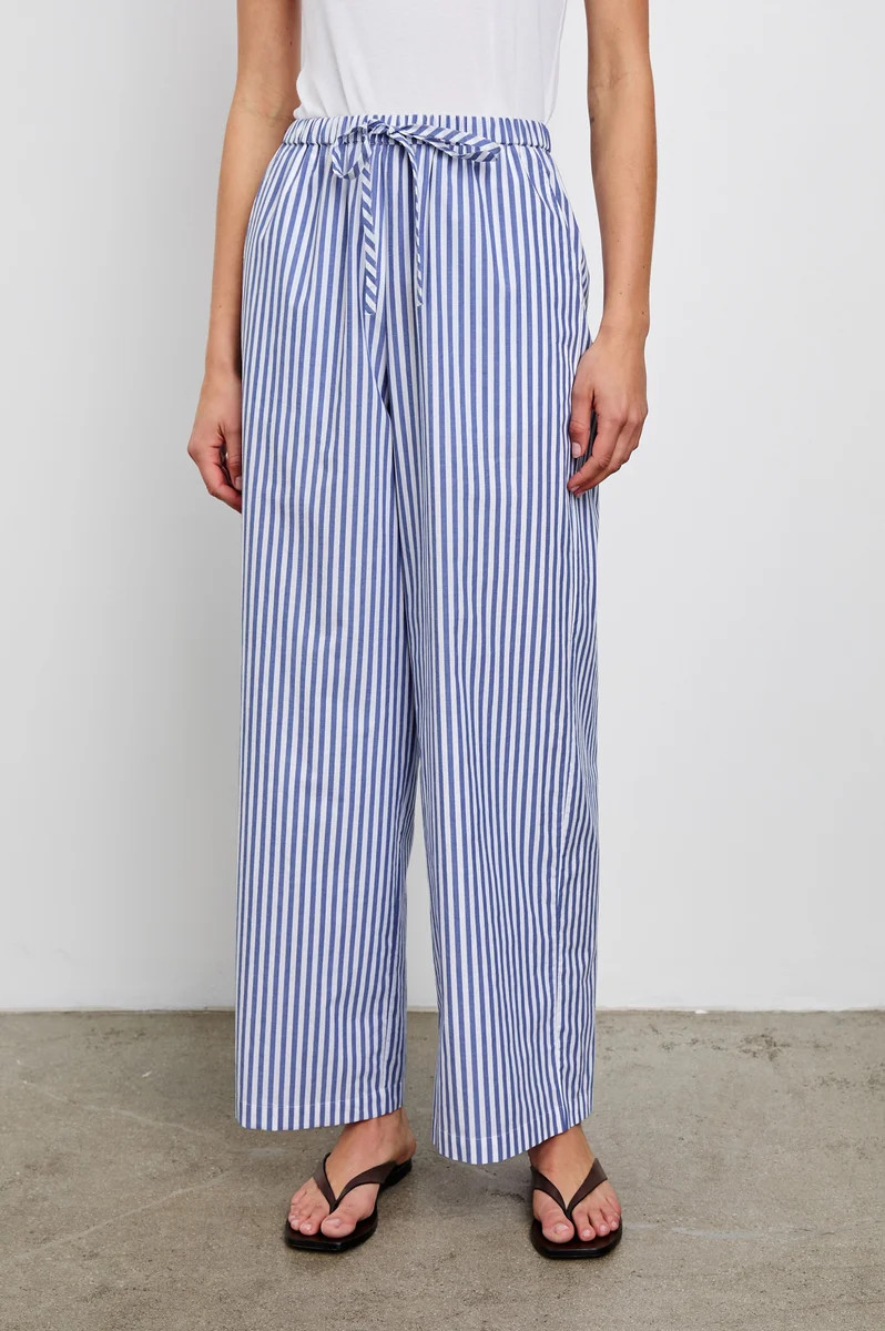 EMMIE PANT - MARINER WHITE STRIPE | Rails