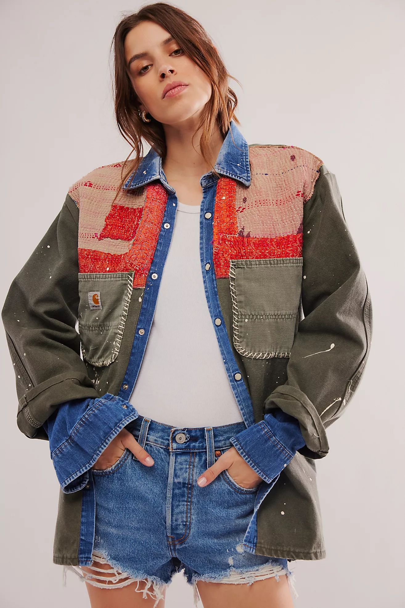 Tricia Fix Carhartt Mixed Jacket | Free People (Global - UK&FR Excluded)