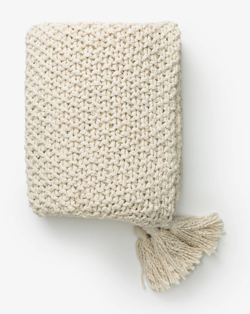 Lorrelle Cotton Knit Throw | McGee & Co.
