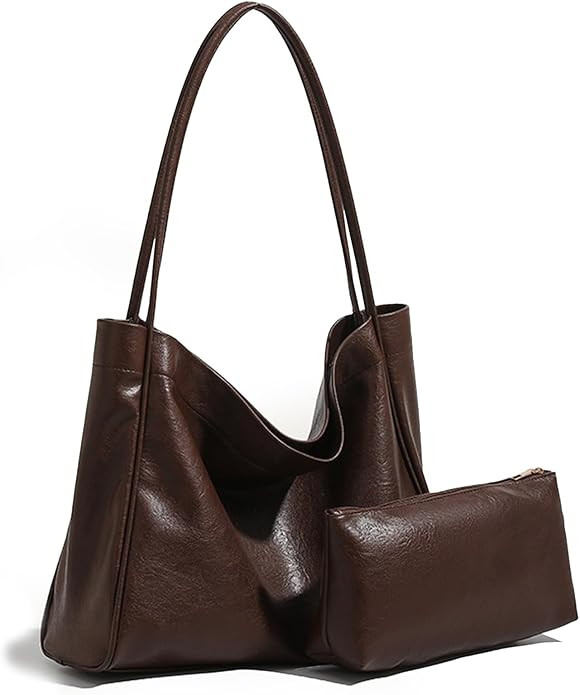 Fashionable Tote Bags for Women, Soft Handbags for Women, Commuting Shoulder Bags for Work, Date,... | Amazon (US)