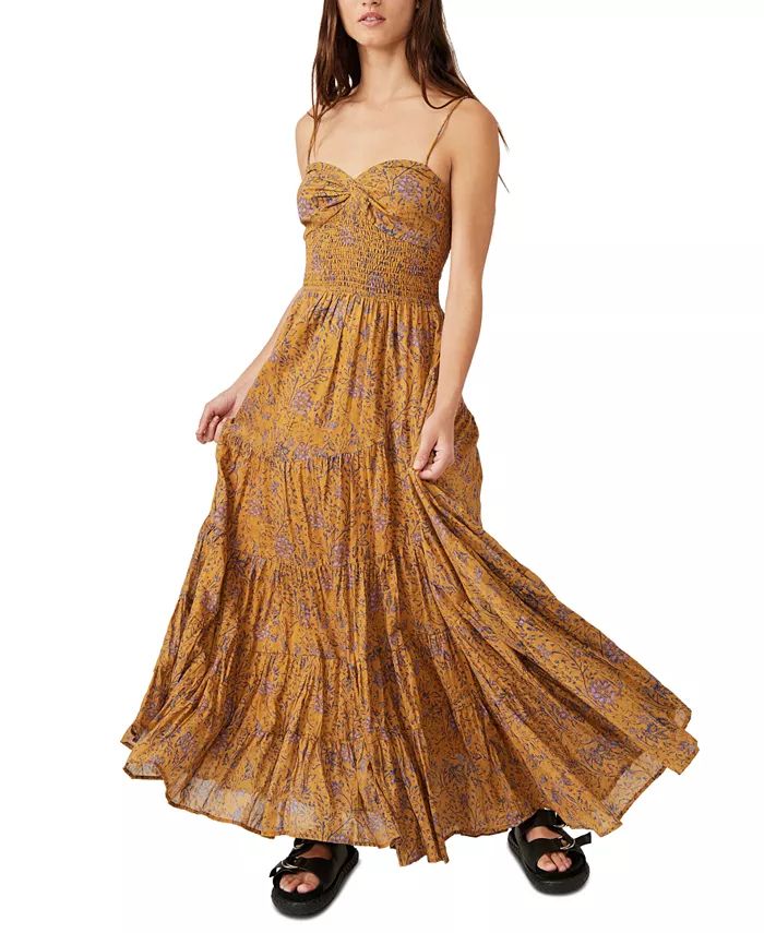 Women's Sundrenched Smocked Maxi Dress | Macys (US)