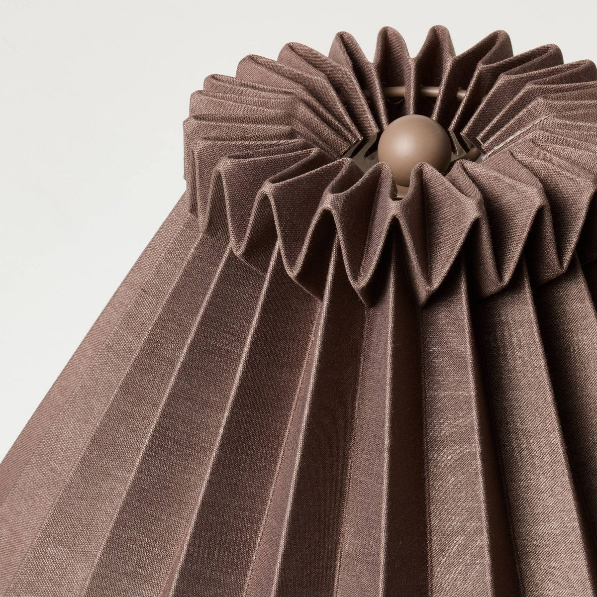 Ceramic with Brown Knife Pleat Shade Accent Table Lamp Sour Cream - Hearth & Hand™ with Magnoli... | Target