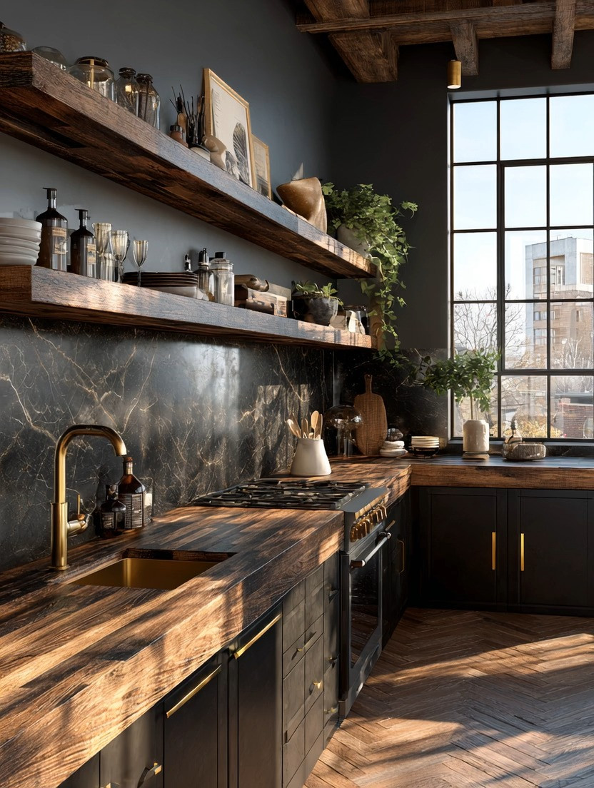 Your kitchen may not need a renovation. It may just need this one upgrade.

A set of extra thick wooden floating shelves instantly changes the entire feel of the space. They bring warmth, depth, and that grounded, lived-in look that makes a kitchen feel intentional, not just functional.

What makes this combination work so well is the contrast. The richness of the wood softens the darker tones, while subtle gold accents quietly elevate everything around it. It’s not about adding more—it’s about adding the right materials.

These shelves also turn everyday items into part of the design. Your cookbooks, glassware, ceramics, and even simple bottles become a curated display rather than hidden storage.

The key is thickness and proportion. Even smaller shelves can create this effect when chosen thoughtfully.

Browse our edit of extra thick wooden floating shelves and gold hardware to create your own version of this look. Because the most beautiful kitchens are styled, not overdesigned.

#KitchenDesignIdeas #QuietLuxuryHome #ShelfStyling 

 #LTKHome