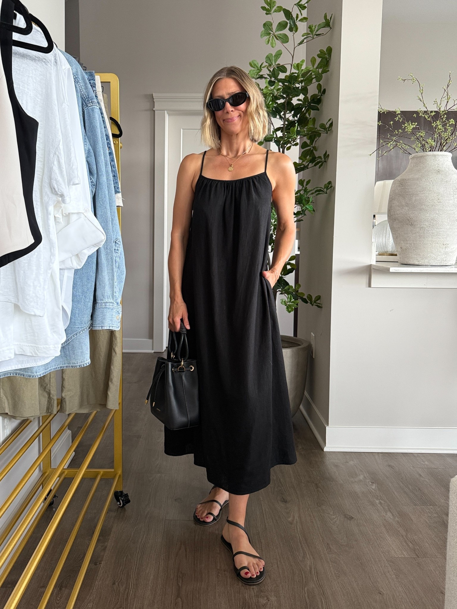 Wearing XS linen dress

@aritzia #aritziapartner

#LTKStyleTip #LTKFindsUnder50 #LTKFindsUnder100