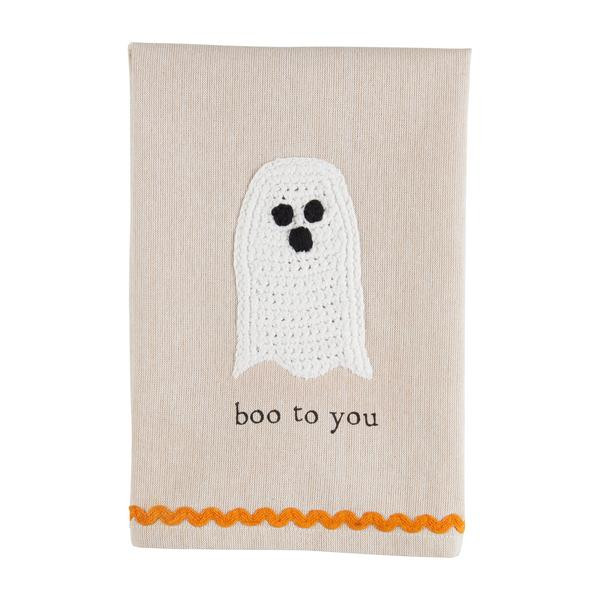 Boo To You Crochet Towel | Mud Pie