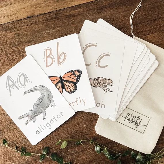 Animal ABC + 123 Flash Cards - Animal ABC Cards - Animal Alphabet Cards - Number Flash Cards - An... | Etsy (US)