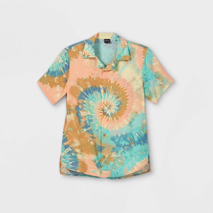 Boys' Challis Short Sleeve Button-Down Shirt - art class™ | Target