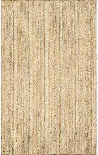 nuLOOM Rigo Hand Woven Farmhouse Jute Area Rug, 8' x 11', Natural | Amazon (US)