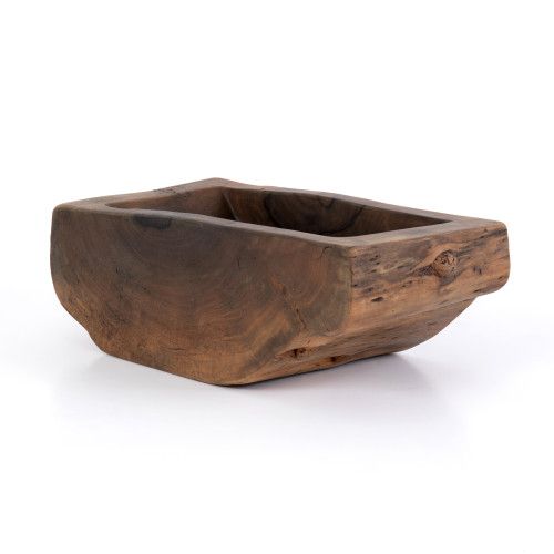 Four Hands Centro Wood Bowl Ochre | Gracious Style