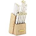 Farberware 15-Piece Triple Riveted Knife Block Set, High Carbon-Stainless Steel Kitchen Knives, R... | Amazon (US)