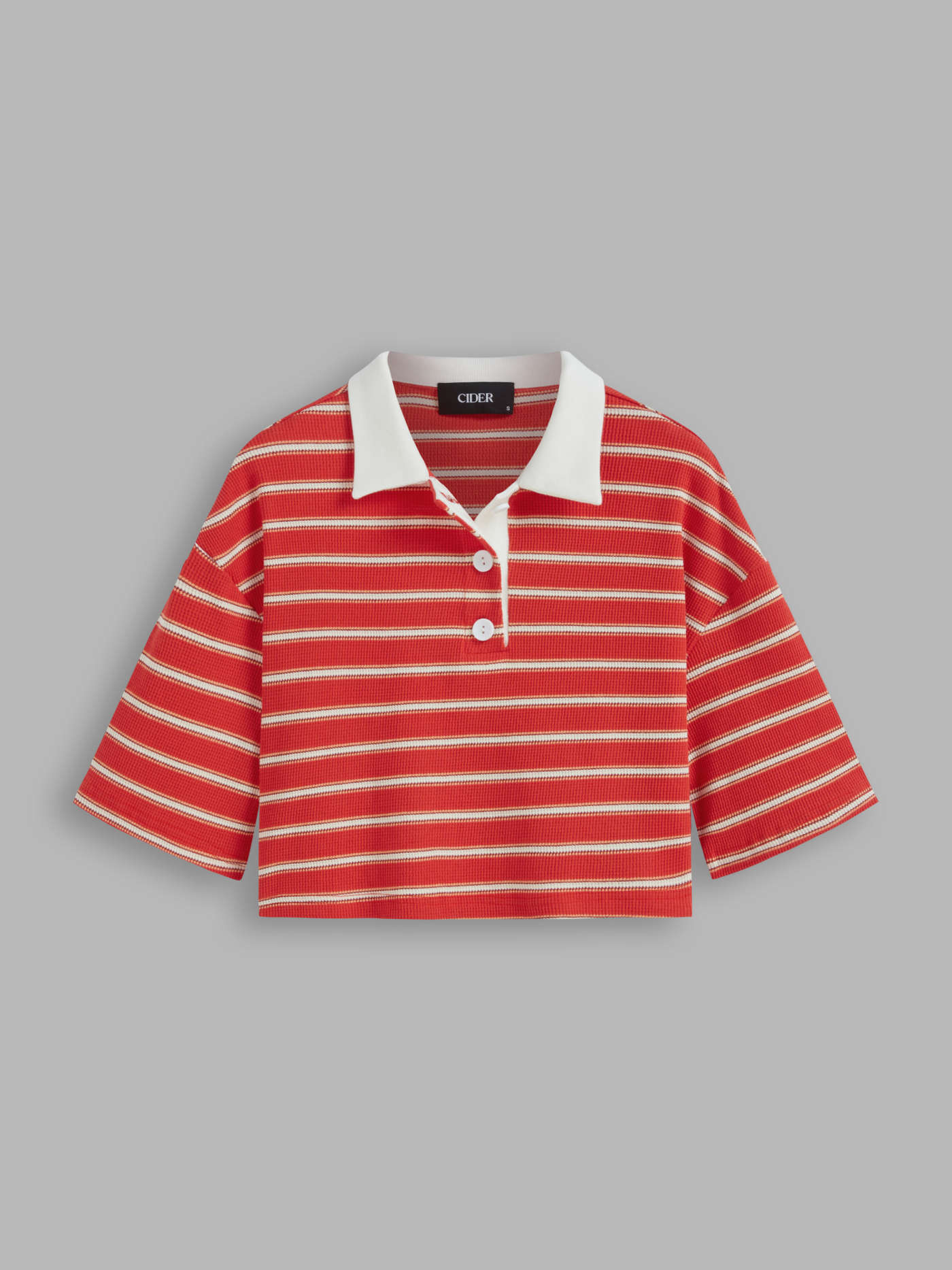 Polo Striped Oversized Crop Tee | Cider