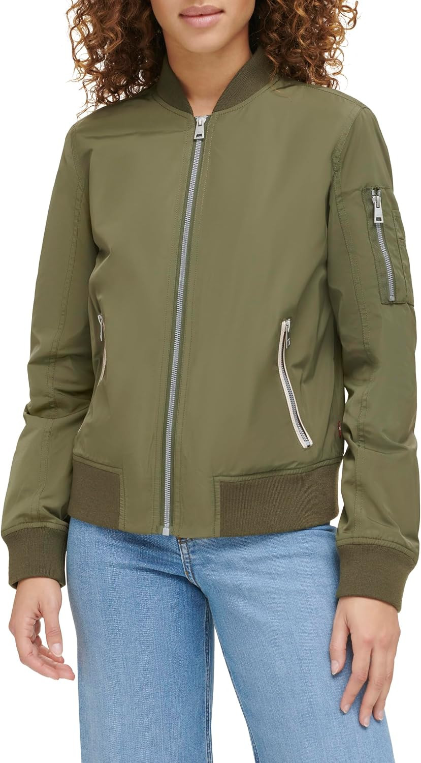Levi's Women's Melanie Newport Bomber Jacket Coat | Amazon (US)