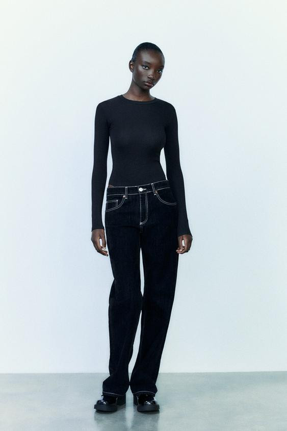 COTTON MODAL BODYSUIT | Zara US