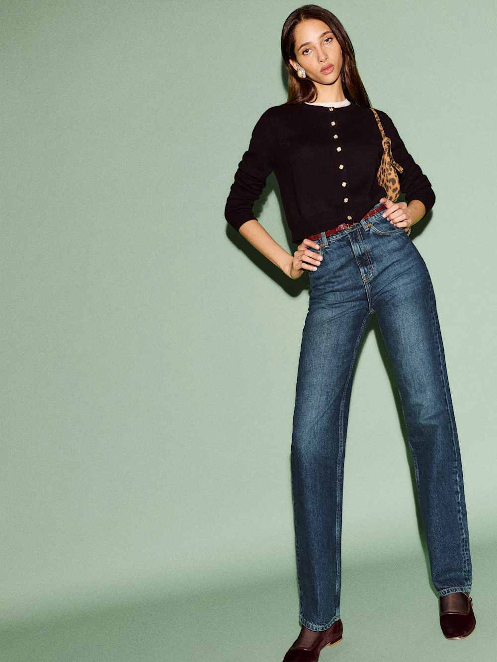 Clara Cashmere Crew Cardigan | Reformation (Global)