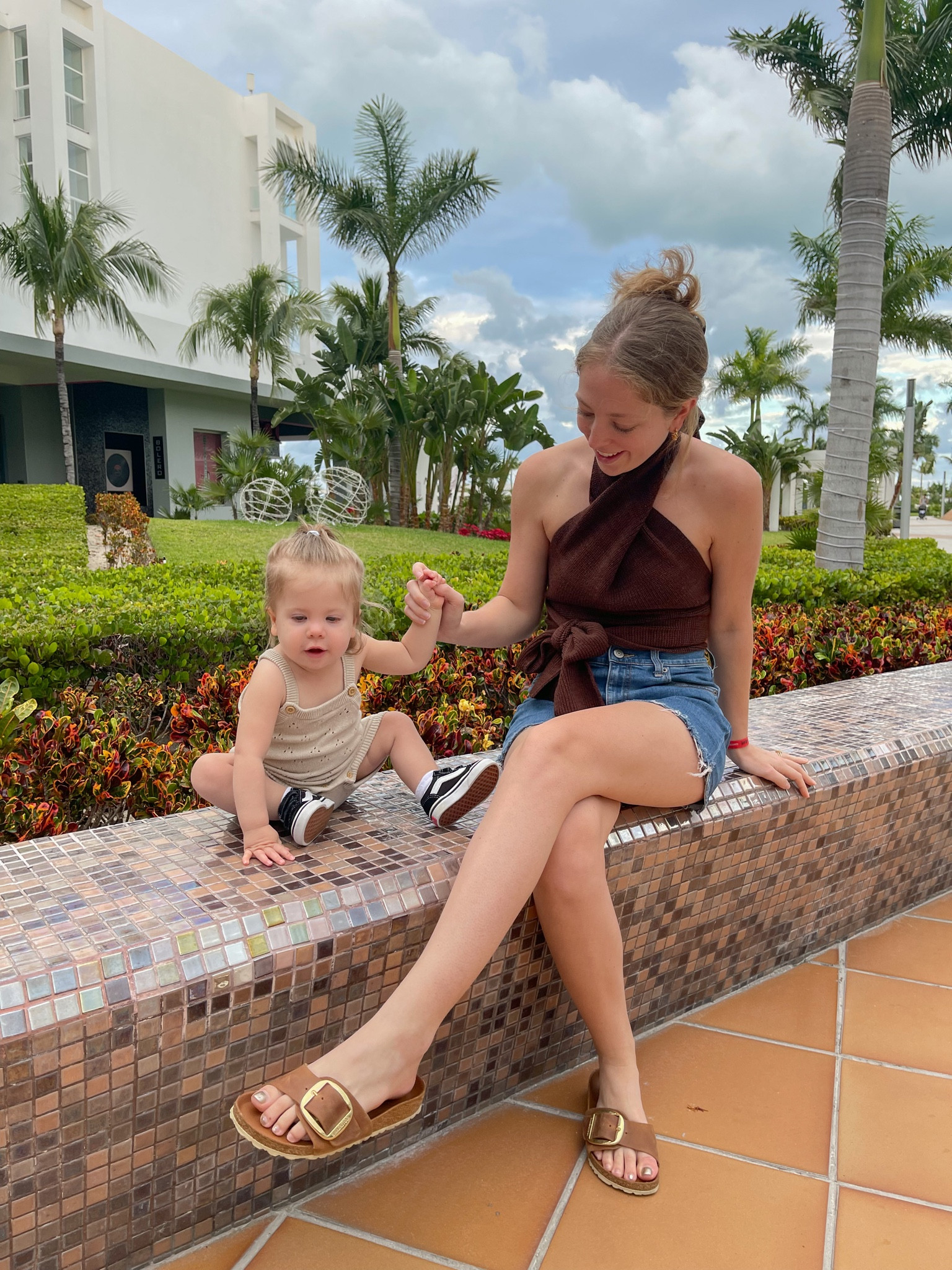 Free people tank top. Free people style. Vacation style. Birkenstock big buckle sandals. Birkenstock style. toddler vans. 

#LTKtravel #LTKunder50 #LTKshoecrush