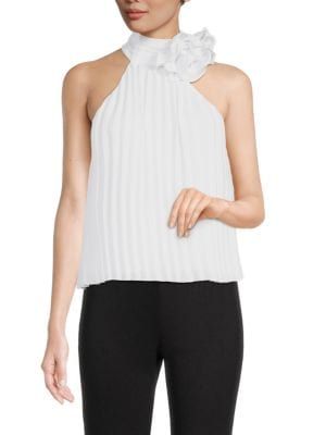 Area Stars Andrea Pleated Top on SALE | Saks OFF 5TH | Saks Fifth Avenue OFF 5TH (Pmt risk)