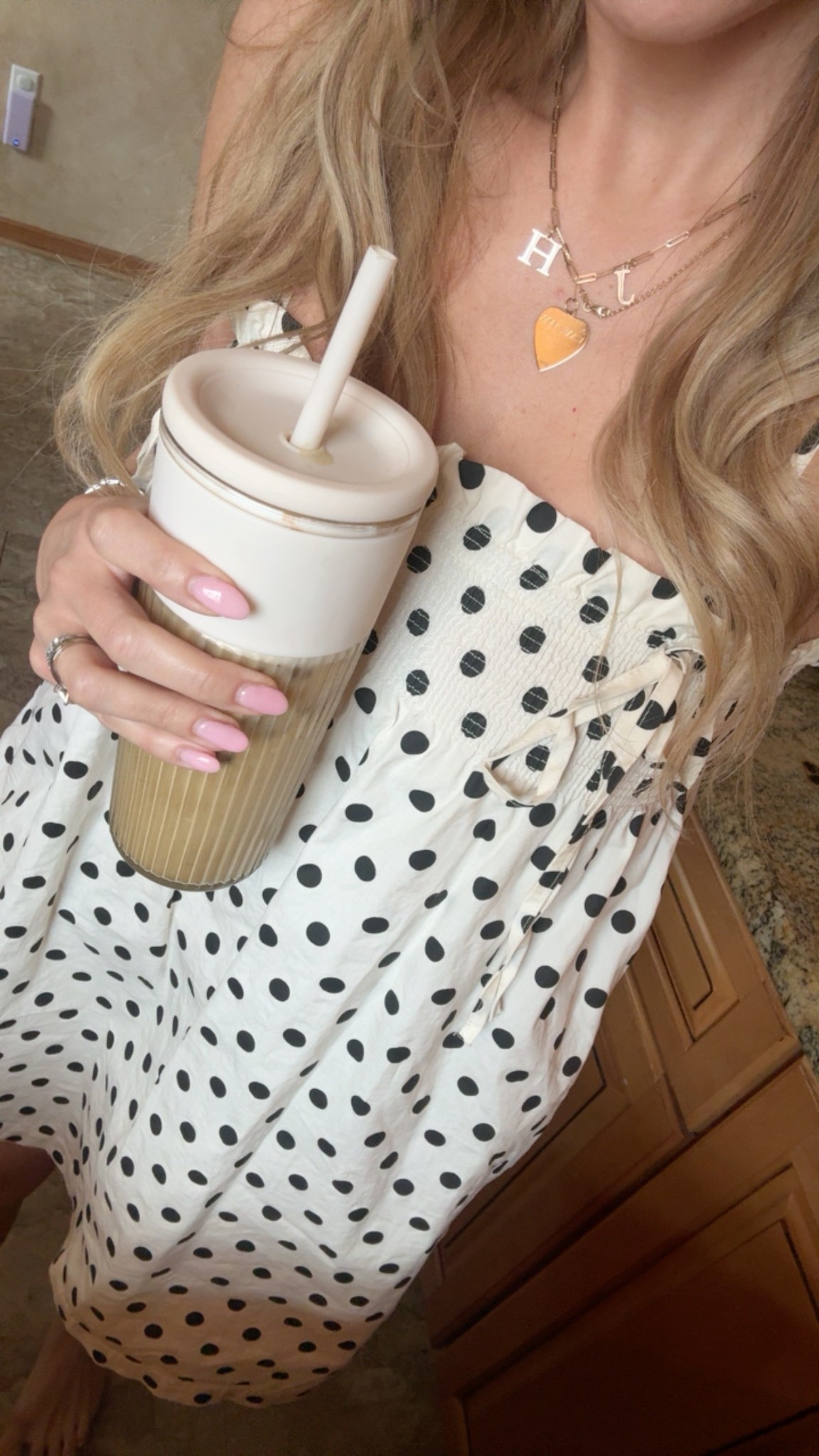 Today’s ootd church love a good throw on sundress, the polka dot print is so fun! Scooped up this glass tumbler for iced matchas and coffees, so good! I am so excited for spring outfits and sandal weather! 

Dress: (S) (still very roomy!)

#LTKdayinmylife #LTKmomlife #LTKgrwm