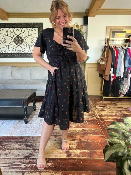 Spring & summer dress with pockets (size 12)- use code Nicoles15 , flutter sleeve, special event dress 

#LTKfindsunder50 #LTKplussize #LTKover40