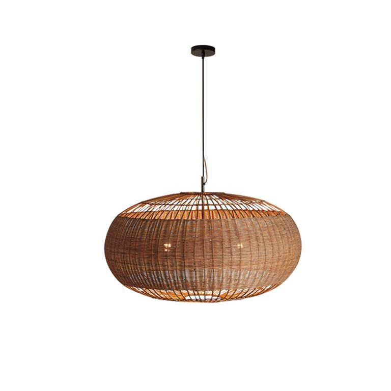 BrightWarmHome Coastal Home Lighting Kitchen Island Rattan Pendant Light Natural Retro Luxurious ... | Walmart (US)