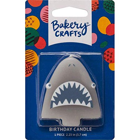 DecoPac Shark Shaped Birthday Cake Candle | Walmart (US)
