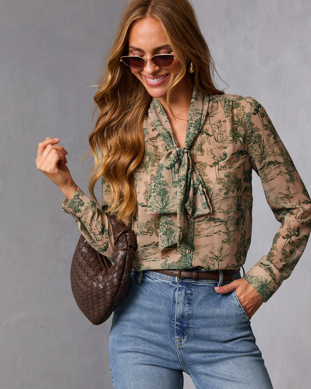 Edenia Abstract Print Blouse | VICI