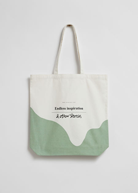 Cotton Canvas Tote - Dusty Green - & Other Stories GB | & Other Stories (EU + UK)