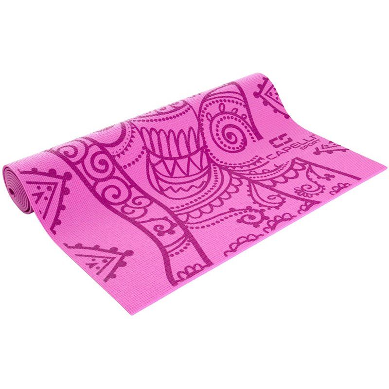Capelli Sport Printed 2 ft x 6 ft x 4 mm Yoga Mat Pink - Exercise Accessories at Academy Sports | Academy Sports + Outdoor Affiliate