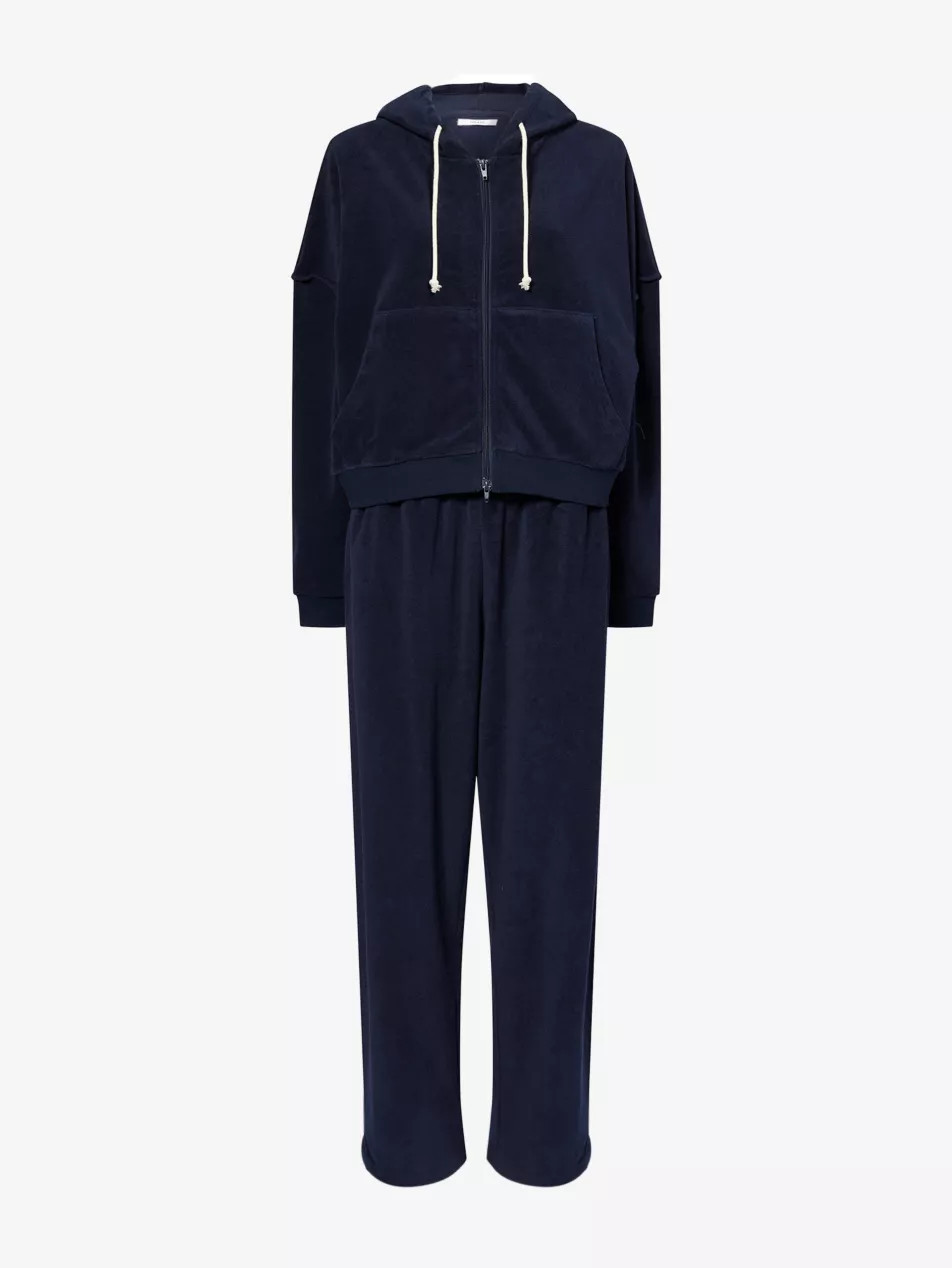 Relaxed-Fit Wide-Leg Cotton-Blend Hoodie And Jogging Bottoms Set | Selfridges