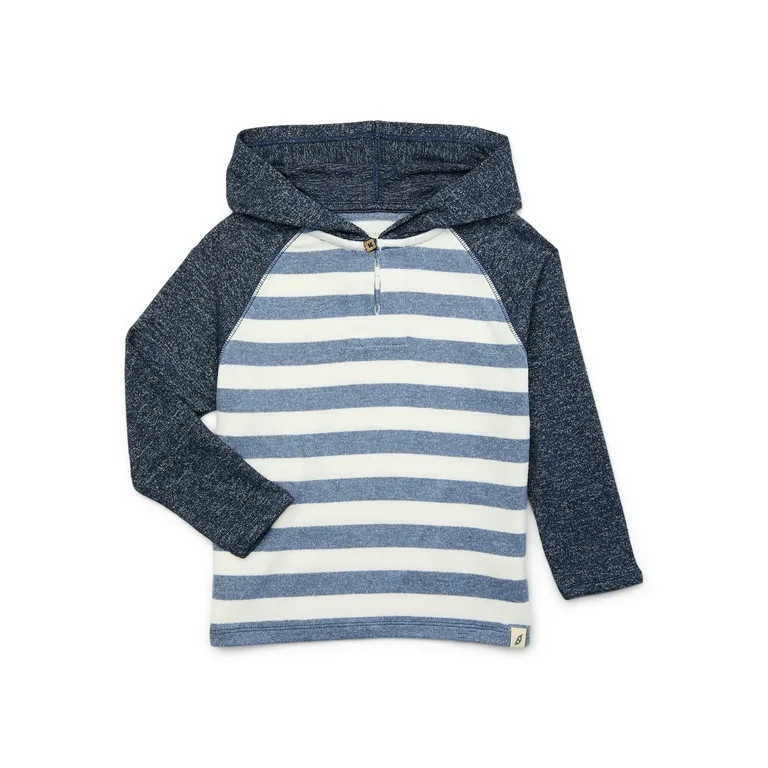 easy-peasy Toddler Boy Hacci Knit Hoodie with Raglan Sleeves, Sizes 18M-5T | Walmart (US)
