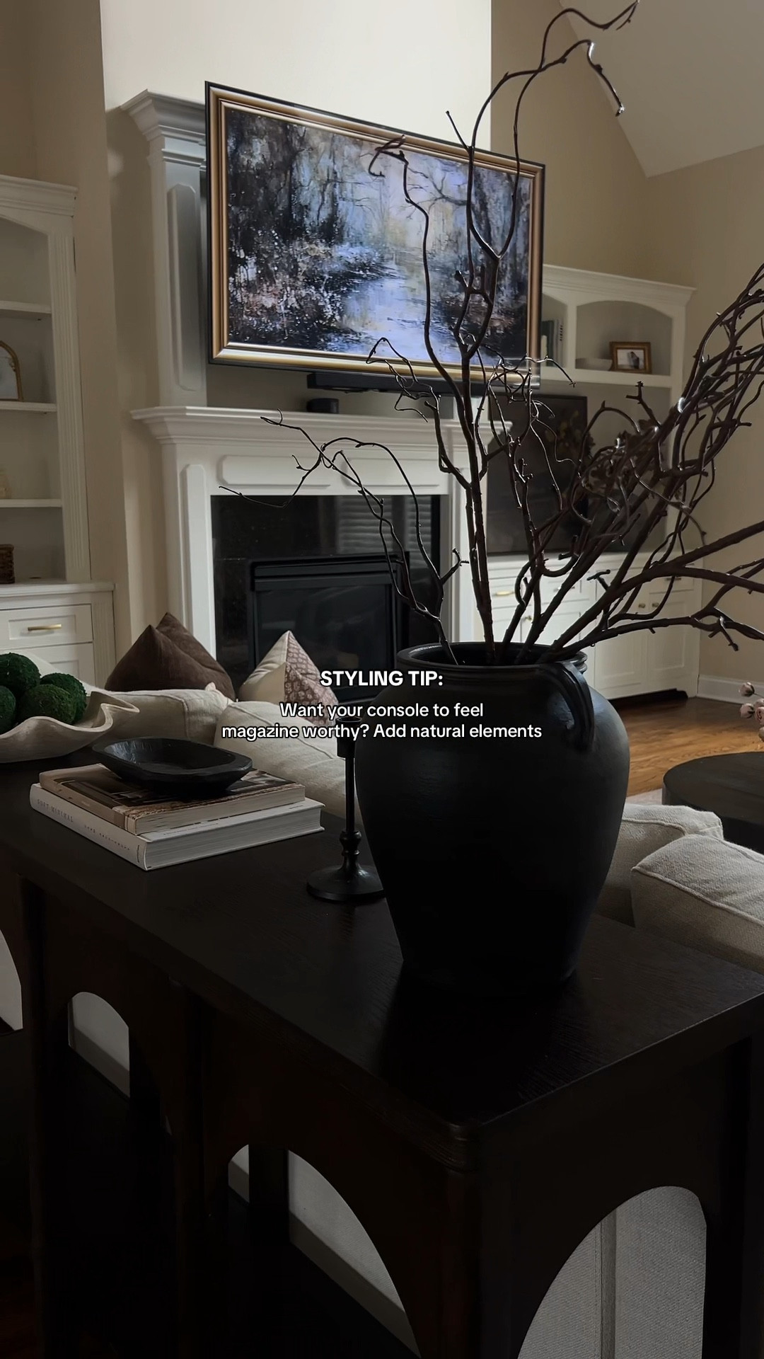 Console styling 🫶🏼

Console table is from homegoods
Stone bowl is from homegoods
Black tray was thrifted 

Outfit:
Blazer is thrifted 
Boots are boot barn (linked similar)

#LTKStyleTip #LTKHome