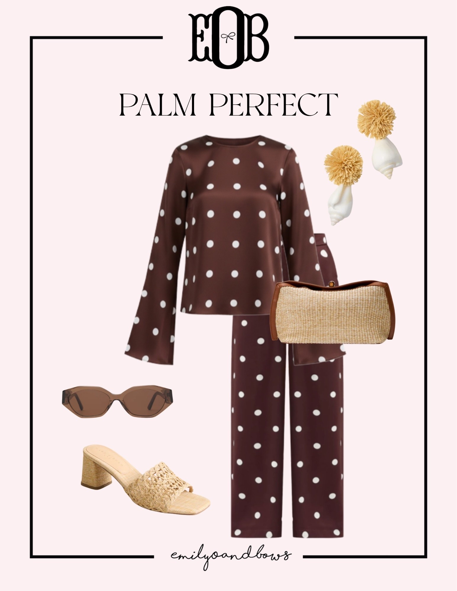 Palm Beach ready! Love this polka dot set for a resort ready vacation! 