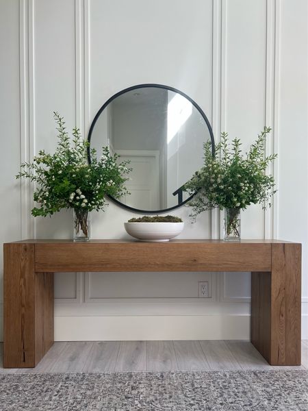 Beautiful new console table! Love the combination of modern and rustic . 

#LTKhome #LTKFind #LTKsalealert