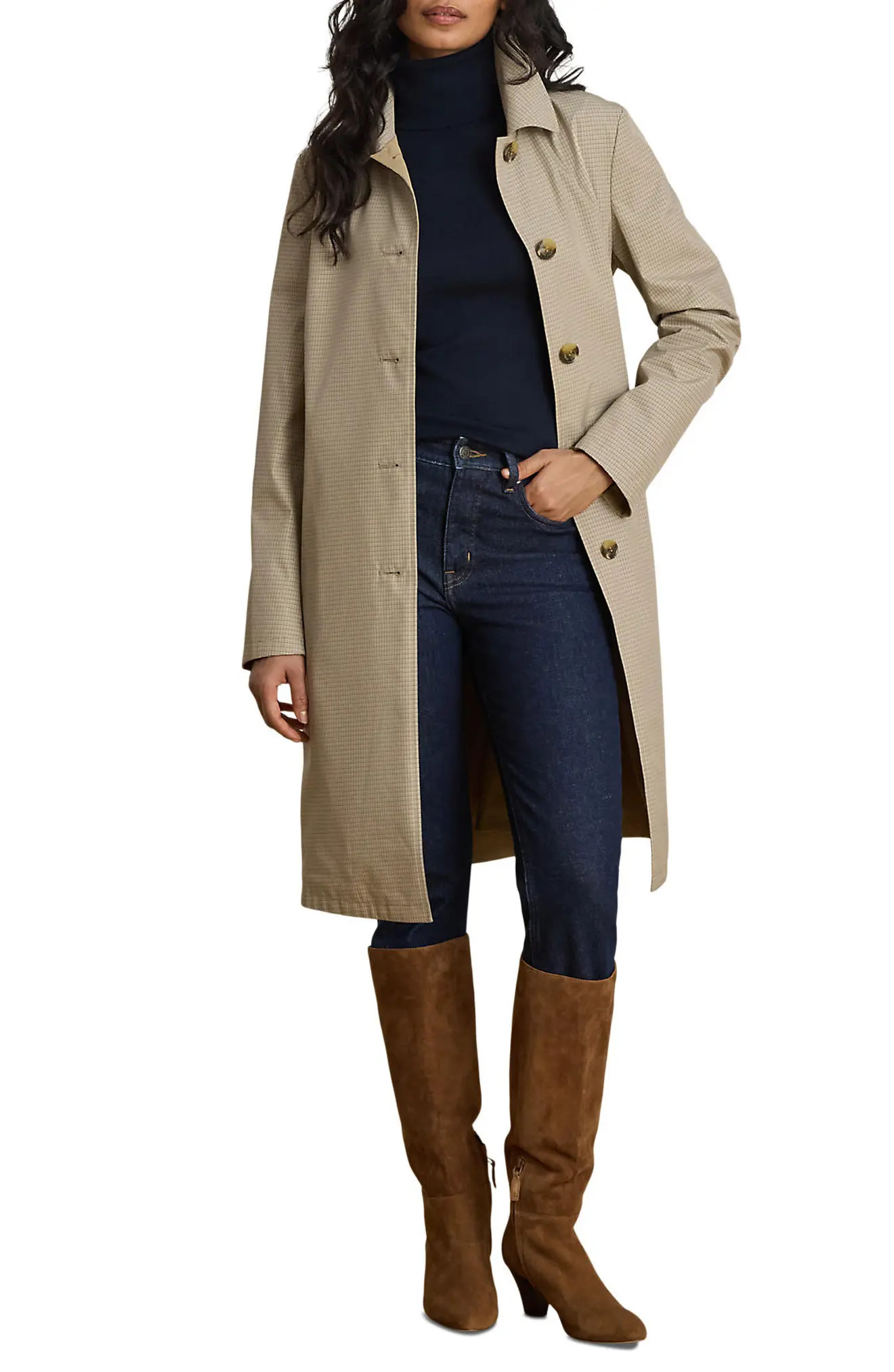 Reversible Balmacaan Raincoat (Women) | Nordstrom | Nordstrom