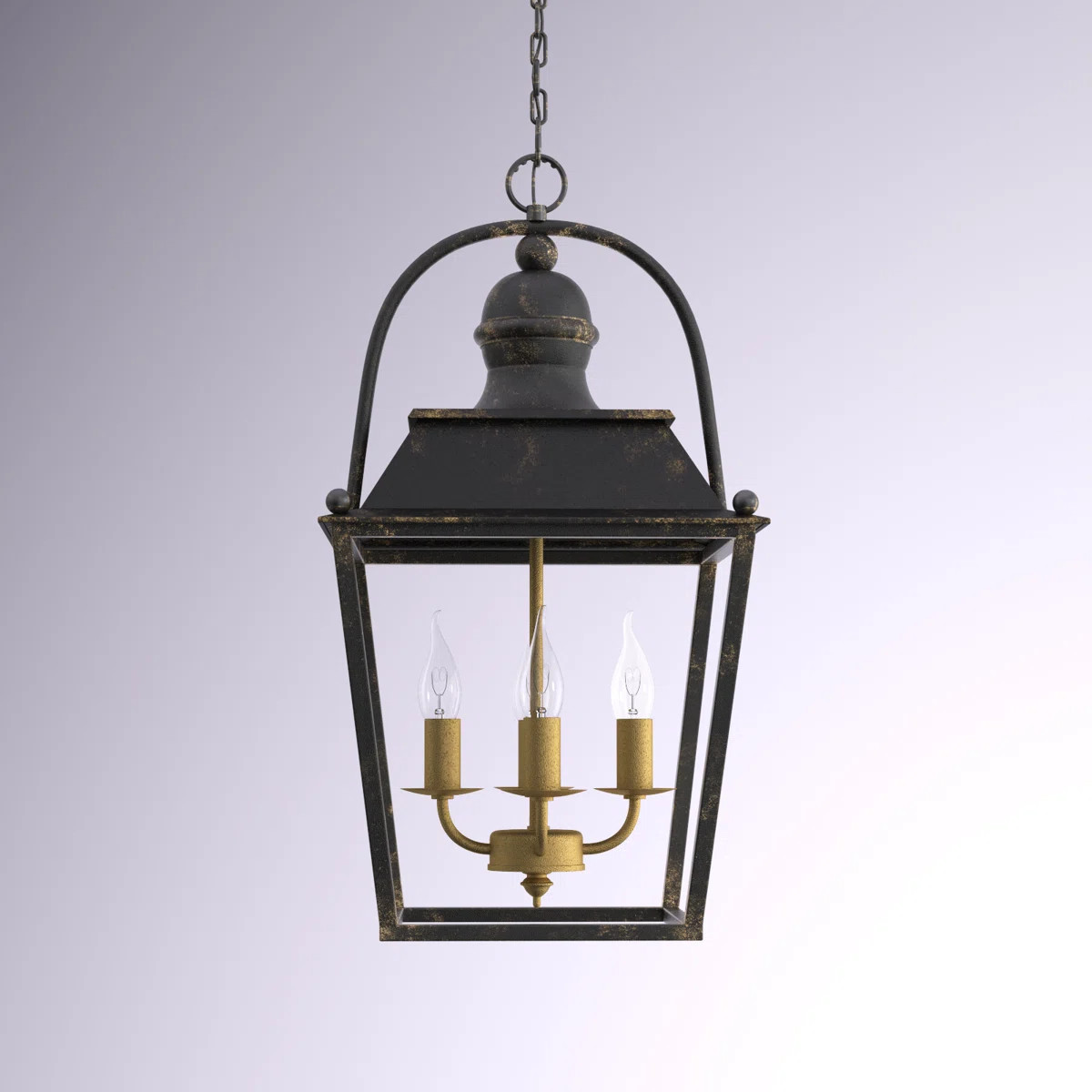 Alisina 4 - Light Steel Dimmable Lantern Geometric Chandelier | Wayfair North America