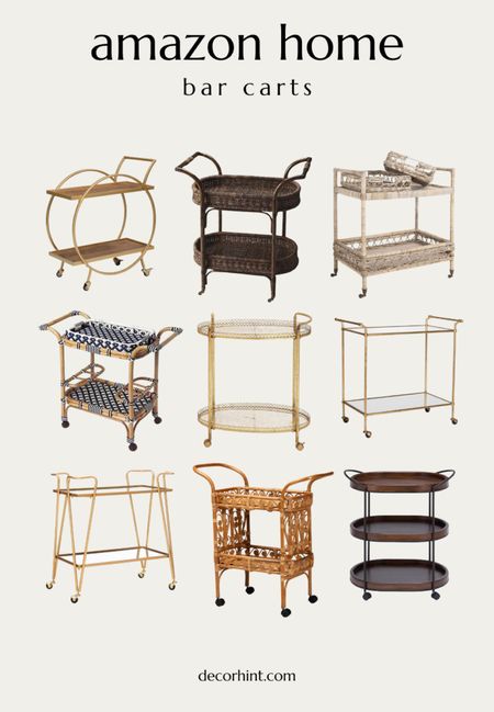 You would never know these stylish bar carts are from Amazon! 

#LTKHome #LTKSeasonal #LTKFamily