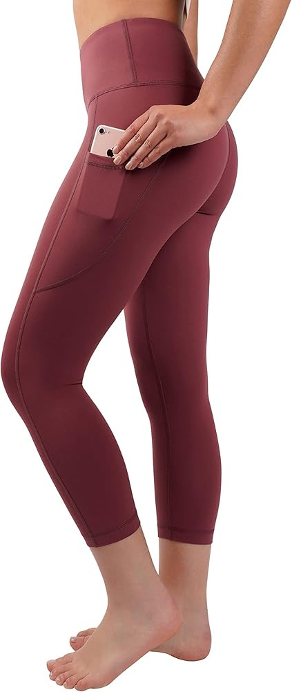90 Degree By Reflex Carbon Interlink High Waist Capri Legging | Amazon (US)
