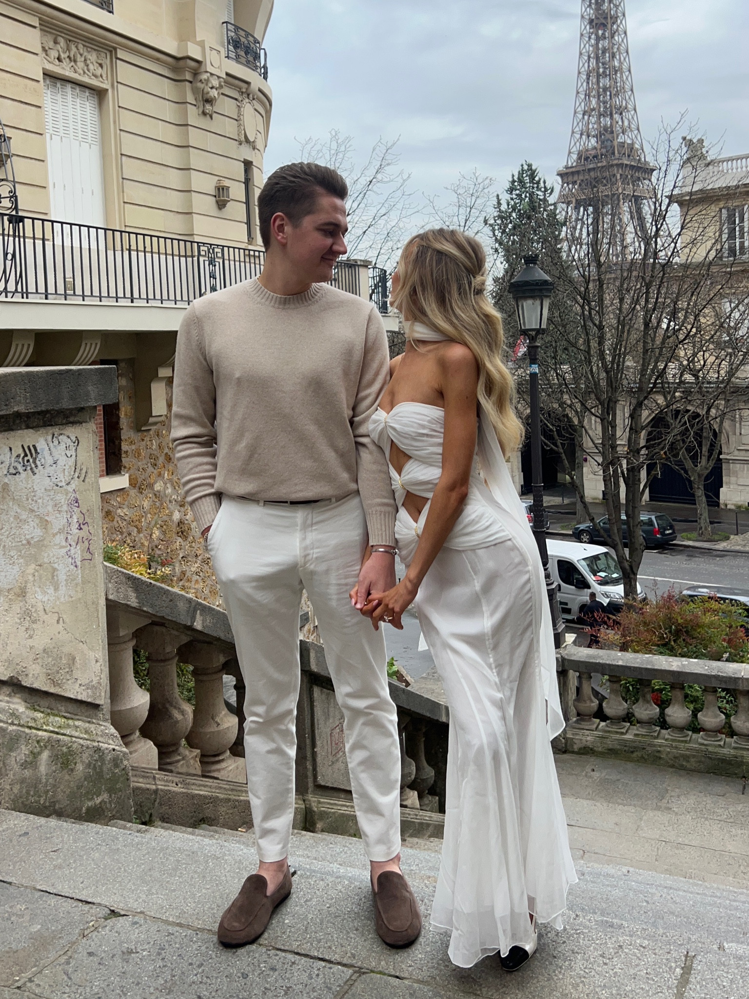 engagement pictures 🤍 i’m wearing a size S (size down), zack’s wearing size L in sweater & size 48 in pants, his belt & shoes are zara! 

#LTKU #LTKStyleTip #LTKWedding