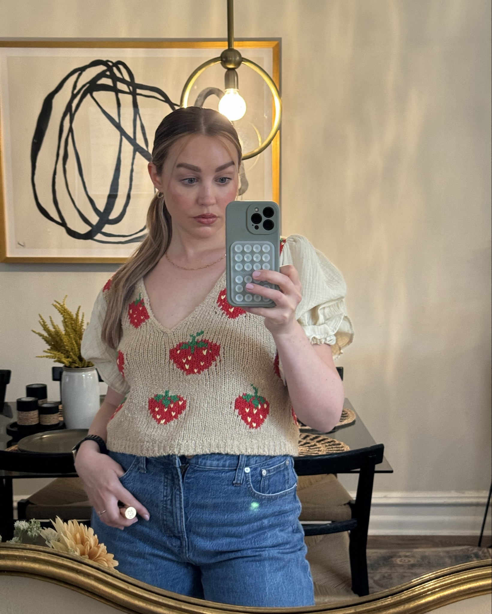 Strawberry sweater 🍓 obsesssssed with all the fruit/strawberry items out there rn

#LTKmidsize #LTKSeasonal #LTKstyletip