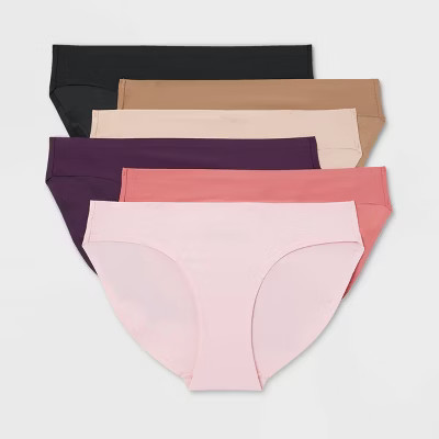Women's 6pk Bonded Microfiber Bikini Underwear - Auden™ Assorted Color | Target